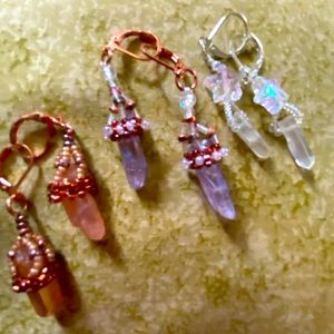 Quartz Crystal Earrings